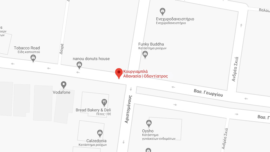 Map of the dental practice